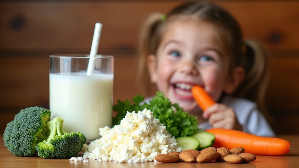 calcium strengthens dental health